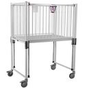 INFANT CRIB, FLAT PAN, TREND, 30" X 44", CHROME, SOLD AS EACH NOVUM 10000645