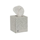 FACIAL TISSUE FLAT BOX, 2-PLY, UNIVERSAL, WHITE, F1, 8.2" X 7.9", 100 SHT/BX, 30 BX/CS, SOLD AS CASE ESSITY 10001226
