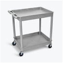 UTILITY TUB CART, HEAVY DUTY, TWO SHELVES WITH OUTRIGGER, 24.5" X 45.5", SOLD AS EACH LUXOR 10000572