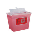 SHARPSENTINEL™ SHARPS CONTAINER, 5 QT, TRANSLUCENT BEIGE, ROTATING LID, 32/CS, SOLD AS CASE BEMIS 17