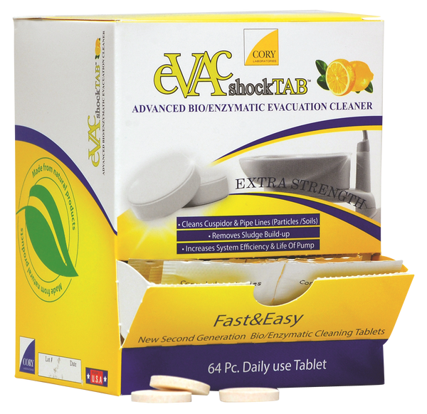 EvacShock Tabs Evacuation Cleaner 64/bx. - Cory Labs*
