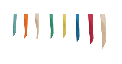 Sycamore Wedges Ultra Thin Orange 400/pk. - Premier