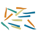 Sycamore Wedges Ultra Thin Orange 400/pk. - Premier