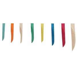 Sycamore Wedges Ultra Thin Orange 400/pk. - Premier