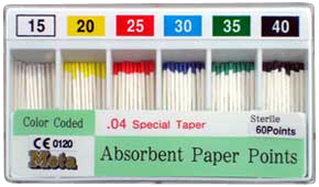 Paper Points Taper .04 #15/40 60/pk. - Meta