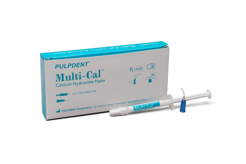 MultiCal Calcium Hydroxide Syringe 4/pk. + 8 Tips - Pulpdent