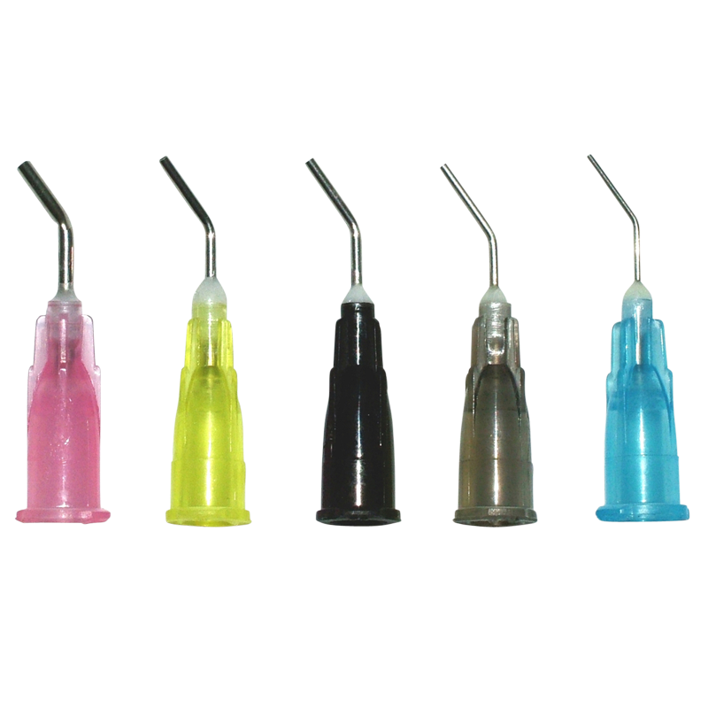 PreBent Dispensing Tips Yellow 20ga. 100/pk. - MARK3*