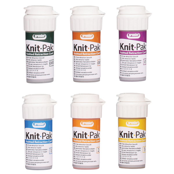 Knit-Pak Retraction Cord Plain #1 Knitted Plain 100" - Premier