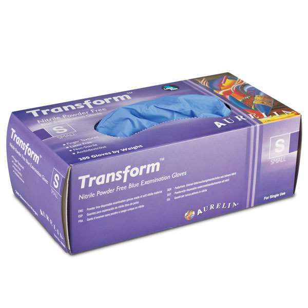 Transform Nitrile Powder-Free Gloves Medium 3.2 mil - 200/bx. - Aurelia