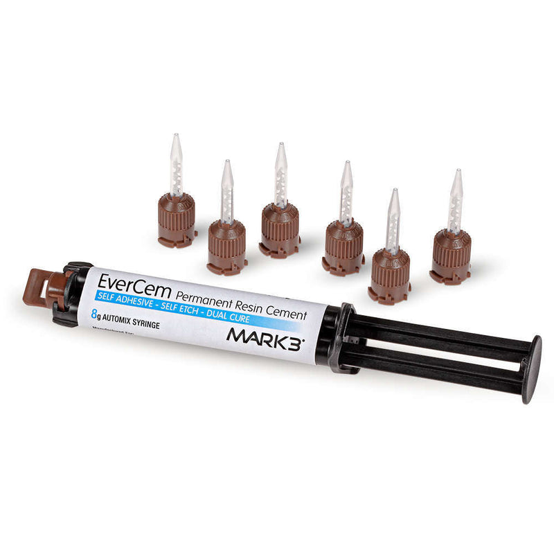 EverCem Permanent Resin Cement Universal Dual Cure 8gm. Automix Syr.+ Tips - MARK3