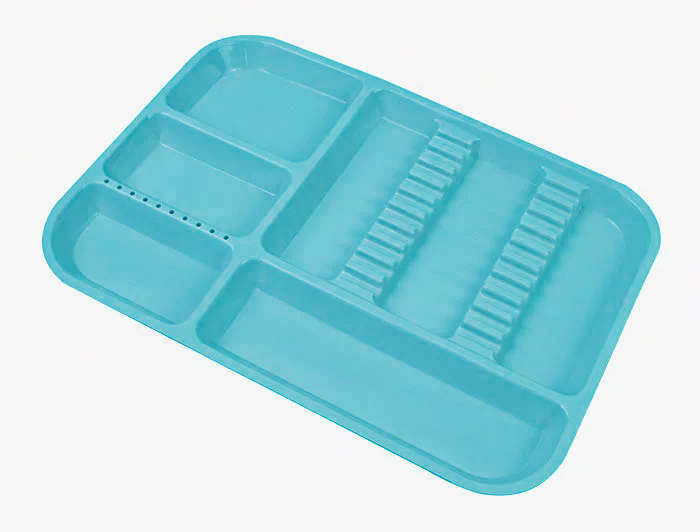 Set Up Tray Divided Blue 1/pk - MARK3*