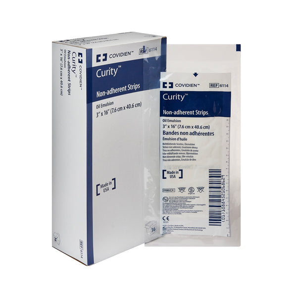 CURITY™ OIL EMULSION IMPREGNATED DRESSING, 3 X 16 INCH, SOLD AS 36/BOX CARDINAL 6114-