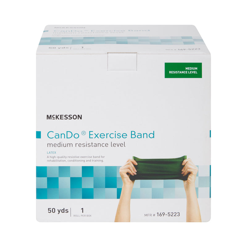 MCKESSON EXERCISE RESISTANCE BAND, GREEN, 5 INCH X 50 YARD, MEDIUM RESISTANCE, SOLD AS 1/EACH MCKESSON 169-5223