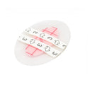 PolyMem® Shapes® Adhesive with Border Foam Dressing, 2 x 3 Inch Oval, 20/BX