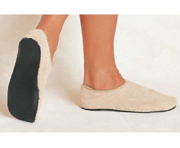 Alba Care-Steps Slippers Slipper Non Slip Lg Beige4Dz/Cs -80444