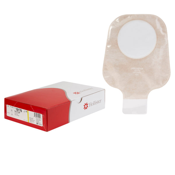 NEW IMAGE™ 2-PIECE ULTRA-CLEAR OSTOMY POUCH, PRE-CUT TO FIT 102MM STOMAS, YELLOW, SOLD AS 10/BOX HOLLISTER 18176