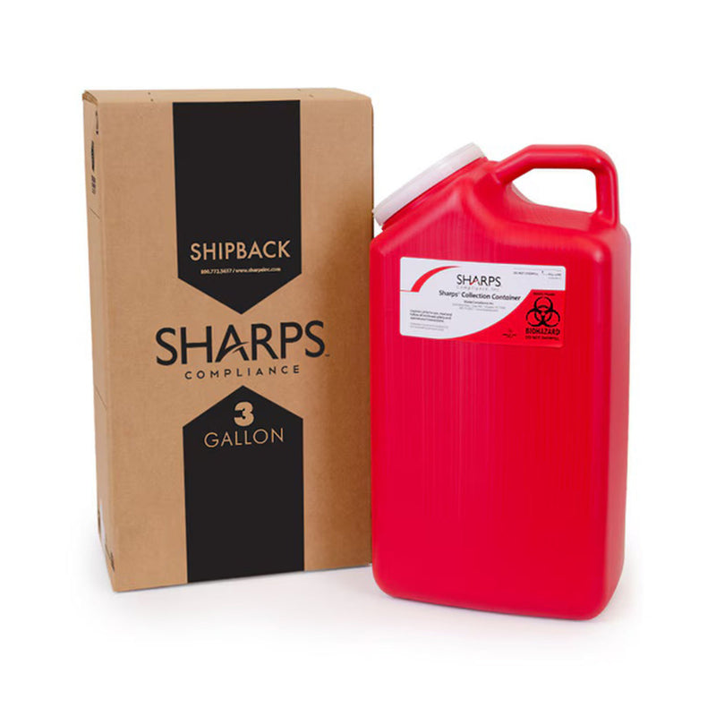 SHARPS RECOVERY SYSTEM™ MAILBACK SHARPS CONTAINER, 3 GALLON, 17 X 6 X 9 INCH, SOLD AS 1/EACH SHARPS 13000-008