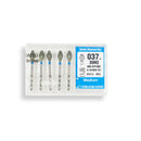 Double Conical, Symmetrical, Short 3.5 mm Dia. Medium Grit Diamond Bur 5 per pack. 037.35M2