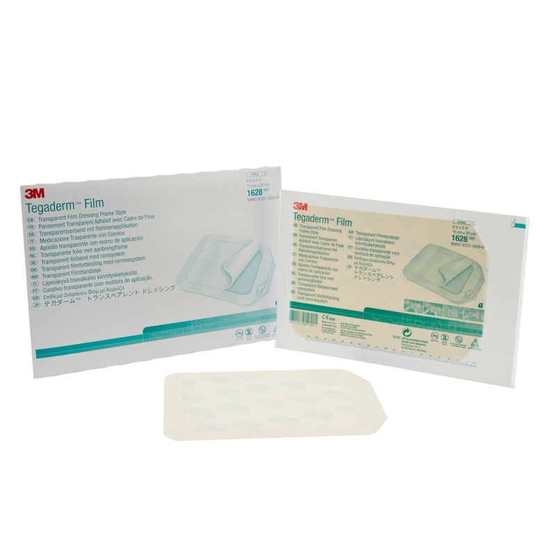 3M™ TEGADERM™ TRANSPARENT FILM DRESSING, 6 X 8 INCH, SOLD AS 10/BOX SOLVENTUM 1628