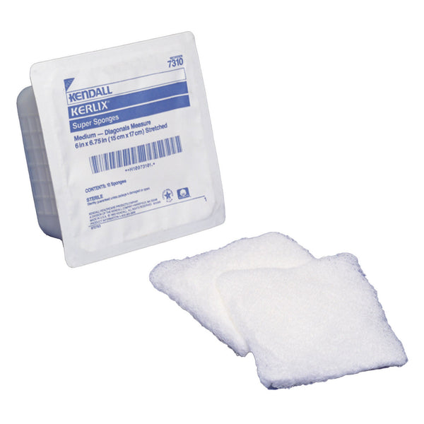 KERLIX™ STERILE USP TYPE VII FLUFF DRESSING, 6 X 6-3/4 INCH, 6-PLY, SOLD AS 10/PACK CARDINAL 7310-