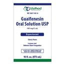 METHOD PHARMACEUTICALS GUAIFENESIN LIQUID, 16-OUNCE BOTTLE, SOLD AS 1/EACH METHOD 58657050816