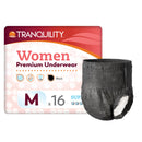 UNDERWEAR, INCONT TRANQUILITYPREM WMN MED (16/BG 4BG/CS), 64/CS