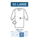 MCKESSON NONREINFORCED SURGICAL GOWN WITH TOWEL, 2X-LARGE, BLUE, SOLD AS 1/PACK MCKESSON 183-I90-7040-S1