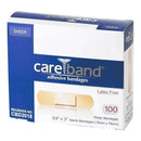 CAREBAND™ SHEER ADHESIVE STRIP, 3/4 X 3 INCH, SOLD AS 1200/CASE ASO CBD2018-012-000