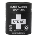 Strap™ Bamboo Fiber Athletic Tape, 1.97 Inch x 5-1/2 Yard, Black, 3/BX