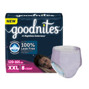 GoodNites® Nighttime Underwear for Girls, 2X-Large, 8/PK