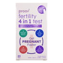 proov fertility 4 in 1 test for Follicle Stimulating Hormone, PdG, E1G & LH-beta, 1/KT