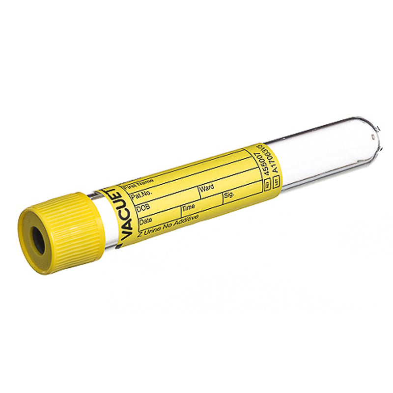 VACUETTE® Z URINE NO ADDITIVE URINALYSIS TUBE, 10 ML, 16 X 100 MM, SOLD AS 50/PACK GREINER 455007