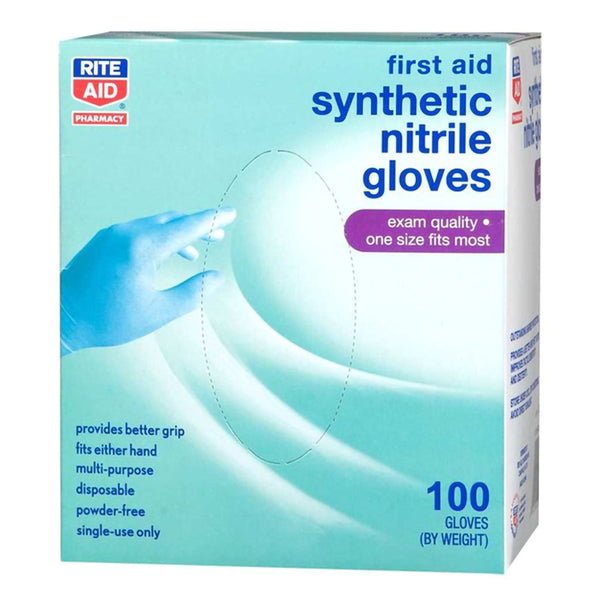 RITE AID® NITRILE EXAM GLOVE, MEDIUM, BLUE, SOLD AS 100/BOX MCKESSON 0362268
