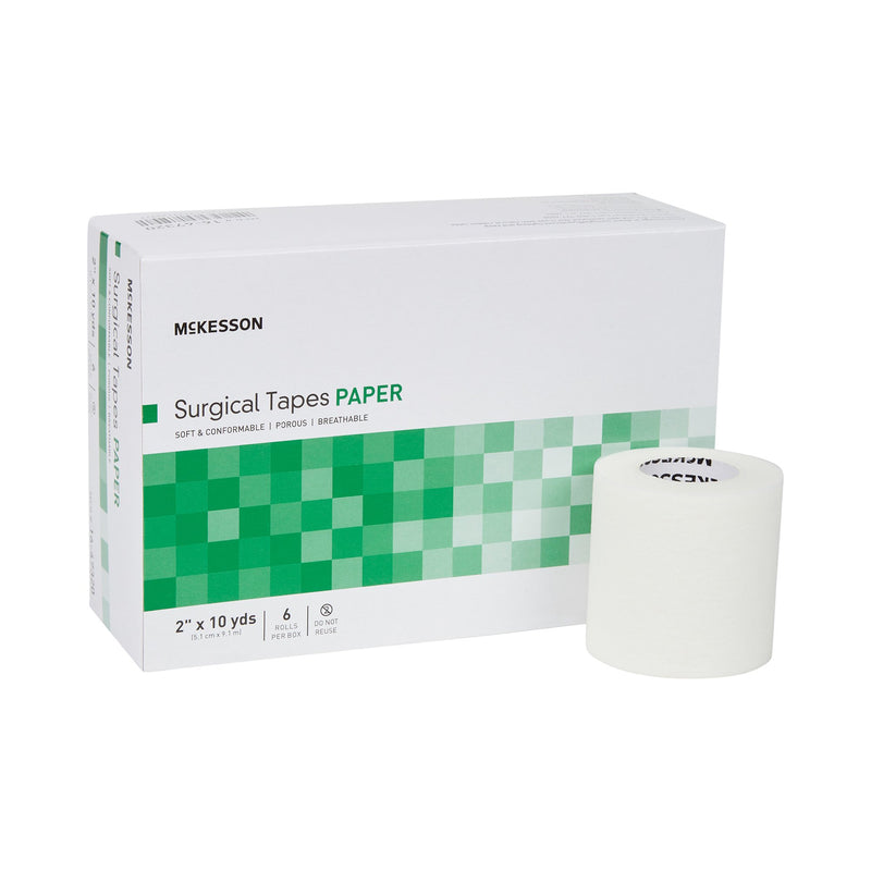 MCKESSON PAPER MEDICAL TAPE, 2 INCH X 10 YARD, WHITE, SOLD AS 72/CASE MCKESSON 16-47320