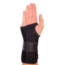 WRIST LACER, SUEDE BLK RT SM8" MDSPEC, 1/EA