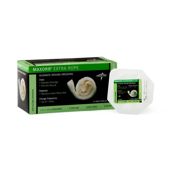 MAXORB® EXTRA ALGINATE DRESSING, 12 INCH, SOLD AS 20/CASE MEDLINE MSC7012EP