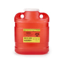 BECTON DICKINSON RED SHARPS CONTAINER, 6.9 QUART, 11½ X 8¾ X 5½ INCH, SOLD AS 12/CASE BD 305489