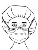 PRECEPT® FOAM FOG SHIELD® SURGICAL MASK, GREEN DIAMOND, SOLD AS 150/CASE ASPEN 65-3320