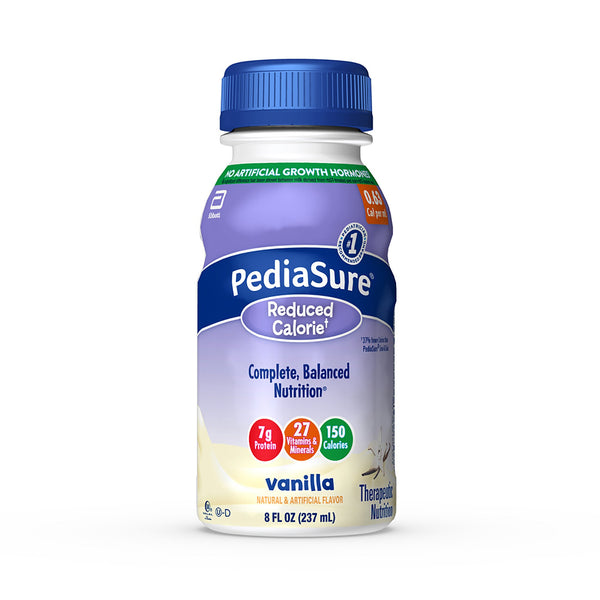 PEDIASURE® REDUCED CALORIE THERAPEUTIC NUTRITION, VANILLA, 8-OUNCE BOTTLE, SOLD AS 24/CASE ABBOTT 67612