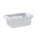 BASKET, STORAGE FLIP & STACK SM CLEAR, 1/EA