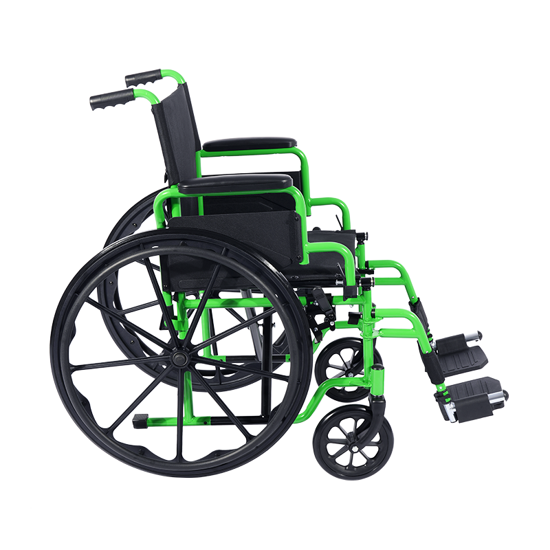 Dynarex Greenline Wheelchairs Greenline Wheelchair With Elr, 16" X 16" -10283-ELR