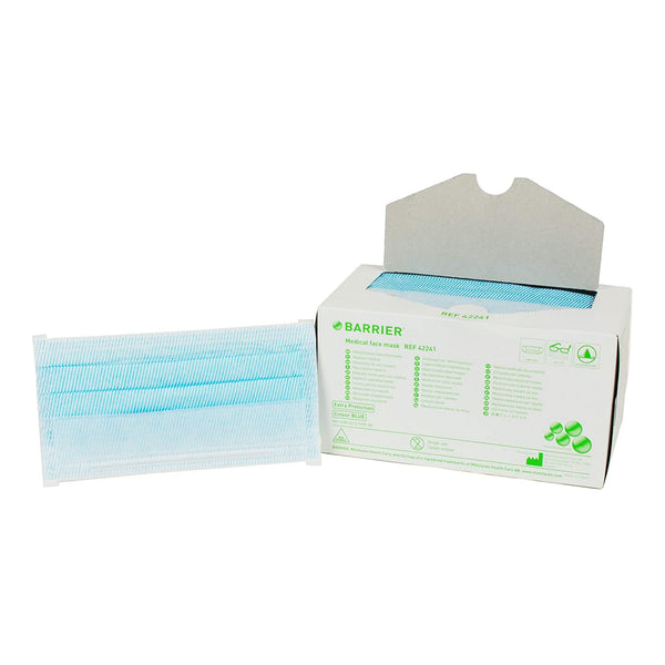 BARRIER®EXTRA PROTECTION SURGICAL MASK, SOLD AS 50/BOX MOLNLYCKE 42241
