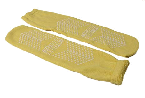 Medical Action Acti-Tred Slippers Slipper Socks Dbl Side Treadxl Yel 48Pr/Cs -99946Y