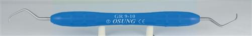 Dental Curette, Gracey, Autoclavable Silicone Handle, 2CLGR9-10 - Osung USA