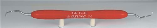 Dental Curette, Gracey, Autoclavable Silicone Handle, Gr 17-18 - Osung USA