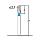 Pear 2.1 mm Dia. Medium Grit Diamond Bur 5 per pack. 237.21M1 - Osung USA