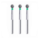 Spherical 1.9 mm Dia. Coarse Grit Diamond Bur 3 per pack. 001.19C2