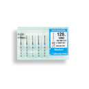 Cylindrical, Pointed End 1.2 mm Dia. Medium Grit Diamond Bur 5 per pack. 126.12M2