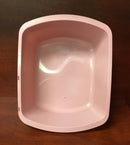 WASH BASIN, RECTANGULAR, 6 QUART, ROSE, SOLD AS 50/CASE GMAX GP41004