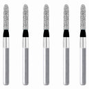 Cylindrical, Hemispherical End 1.6 mm Dia. Extra Coarse Grit Diamond Bur 5 per pack. 137.16EC1
